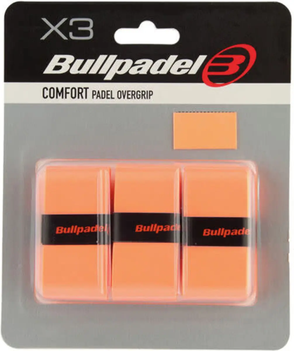 Bullpadel Overgrip GB-1200 (padel) 3 stuks Kleur : Oranje Neon