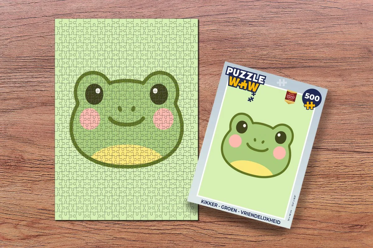 PuzzleWow Kikker Legpuzzel 500 Stuks - Groen