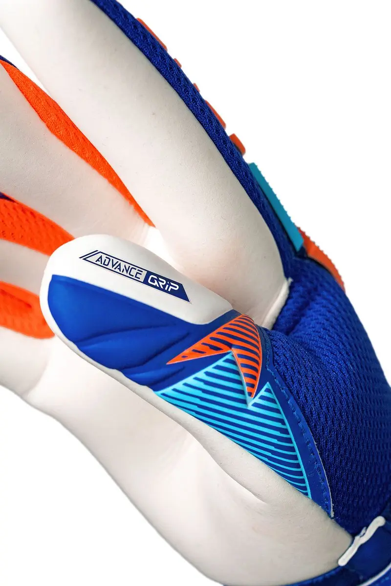 Reusch Attrakt Freegel Advance Junior Keepershandschoenen - Maat 5 - Blauw/Oranje/Wit - afbeelding 4 van 6