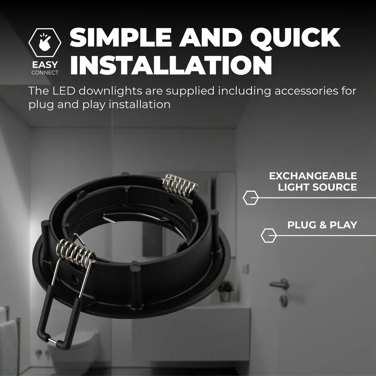LEDVION Amsterdam LED Inbouwspot 3W - Ø82mm