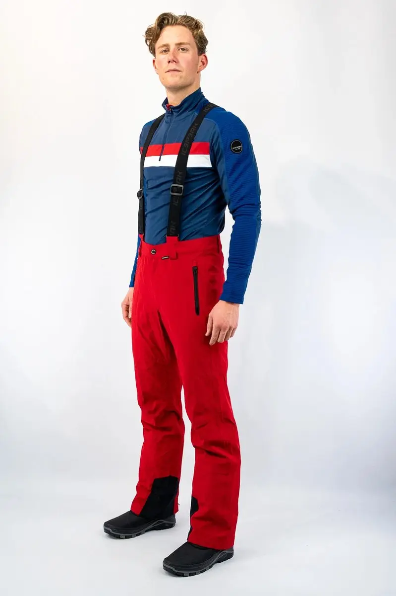 Icepeak Heren Freiberg Skipants - Rood - 1 Paar