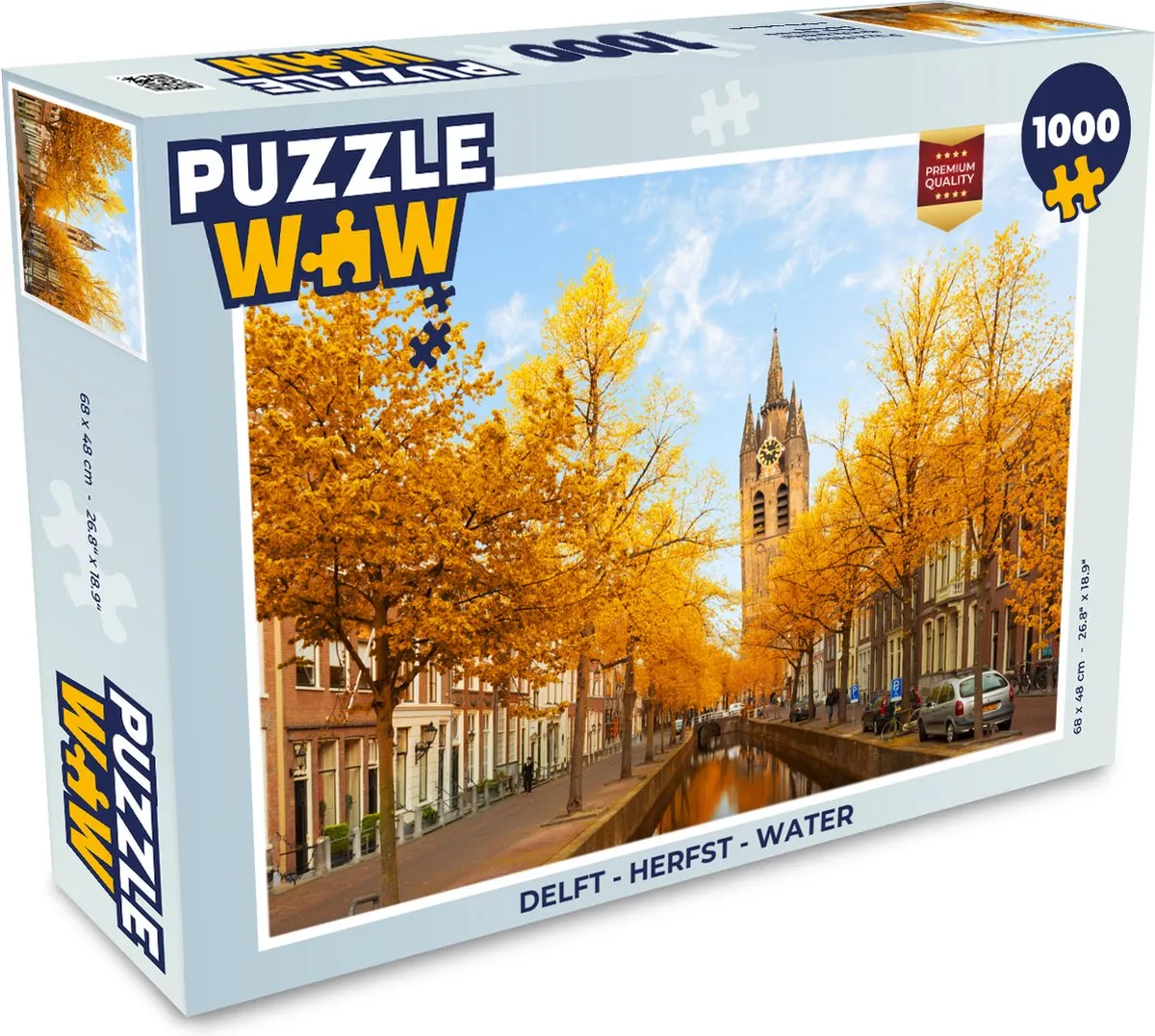 PuzzleWow Herfst Water Legpuzzel 1000 Stuks - Multicolor