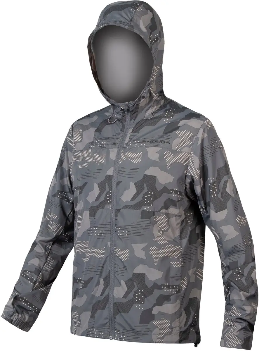 Endura Hummvee Windproof Shell Jacket Grey Camo