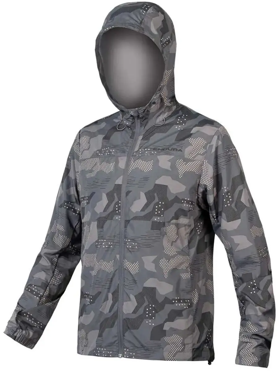 Endura Hummvee Windproof Shell Jacket - S - Grijs Camo