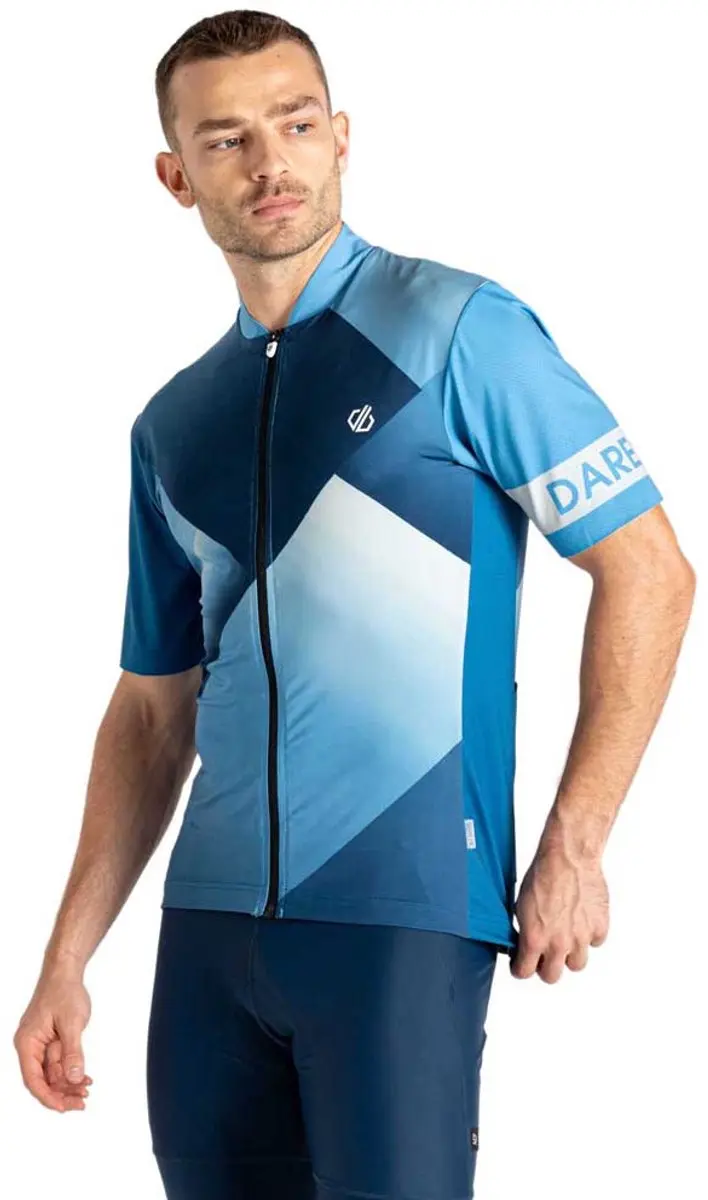 Dare2b Aep Pedal Ii Korte Mouw Wielertrui Blauw L Man