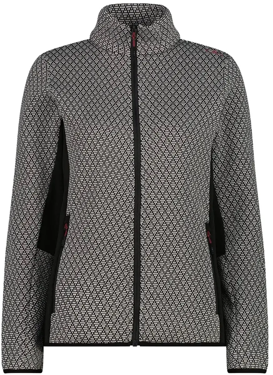 Dames technische gebreide fleece met rits CMP