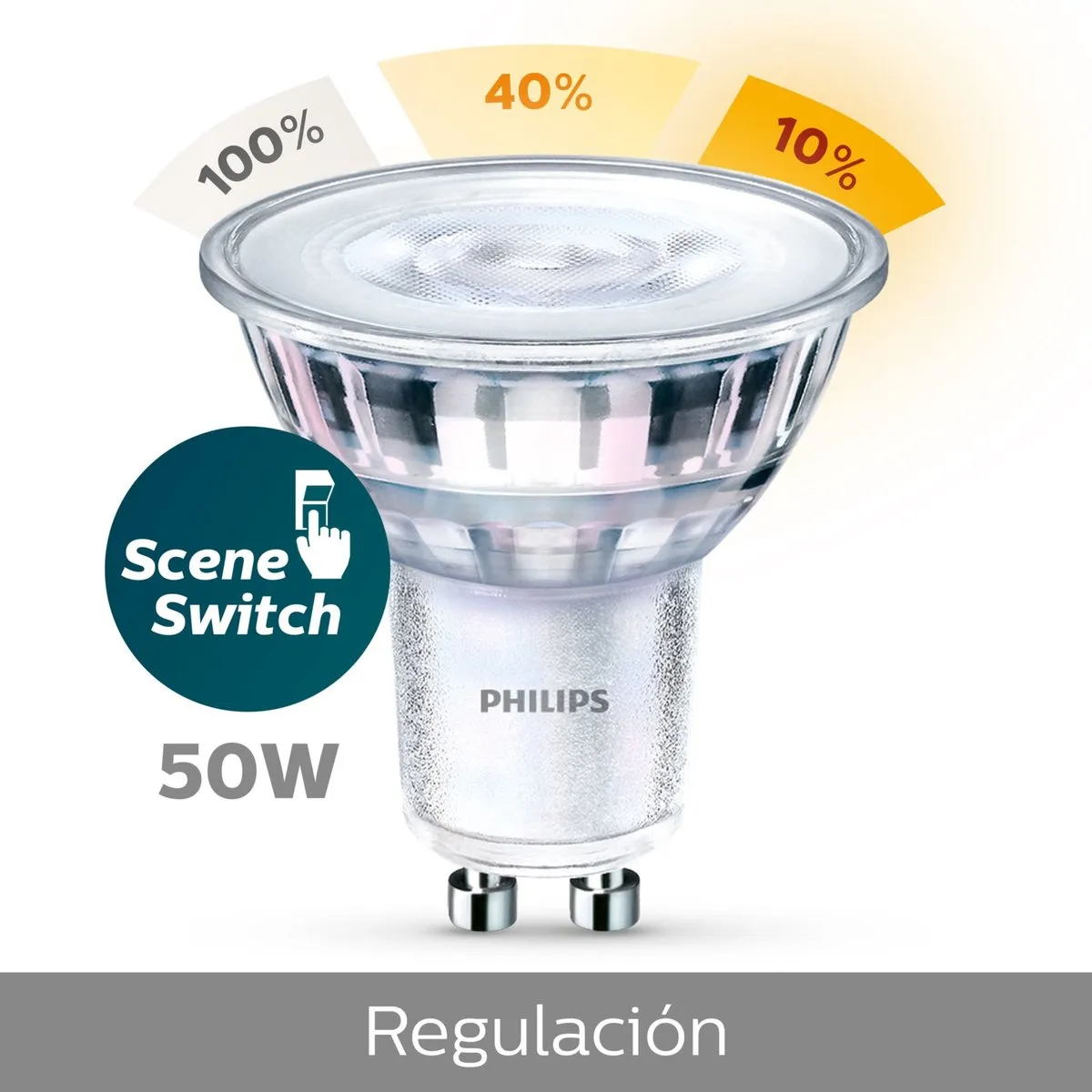 Philips LED SceneSwitch GU10 Warm Wit Mat - 2700K