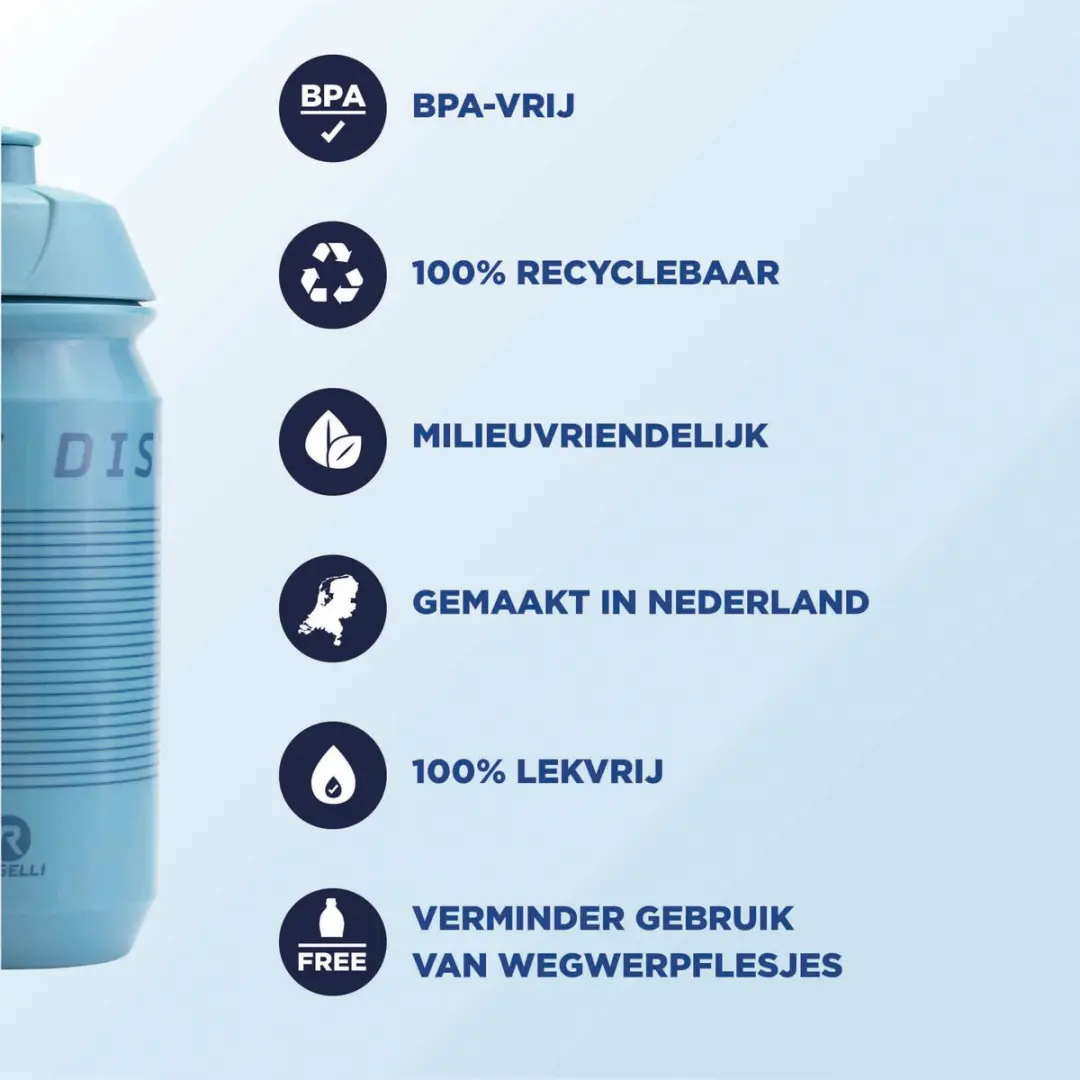 Rogelli Sportbidon 500ml - Lichtblauw