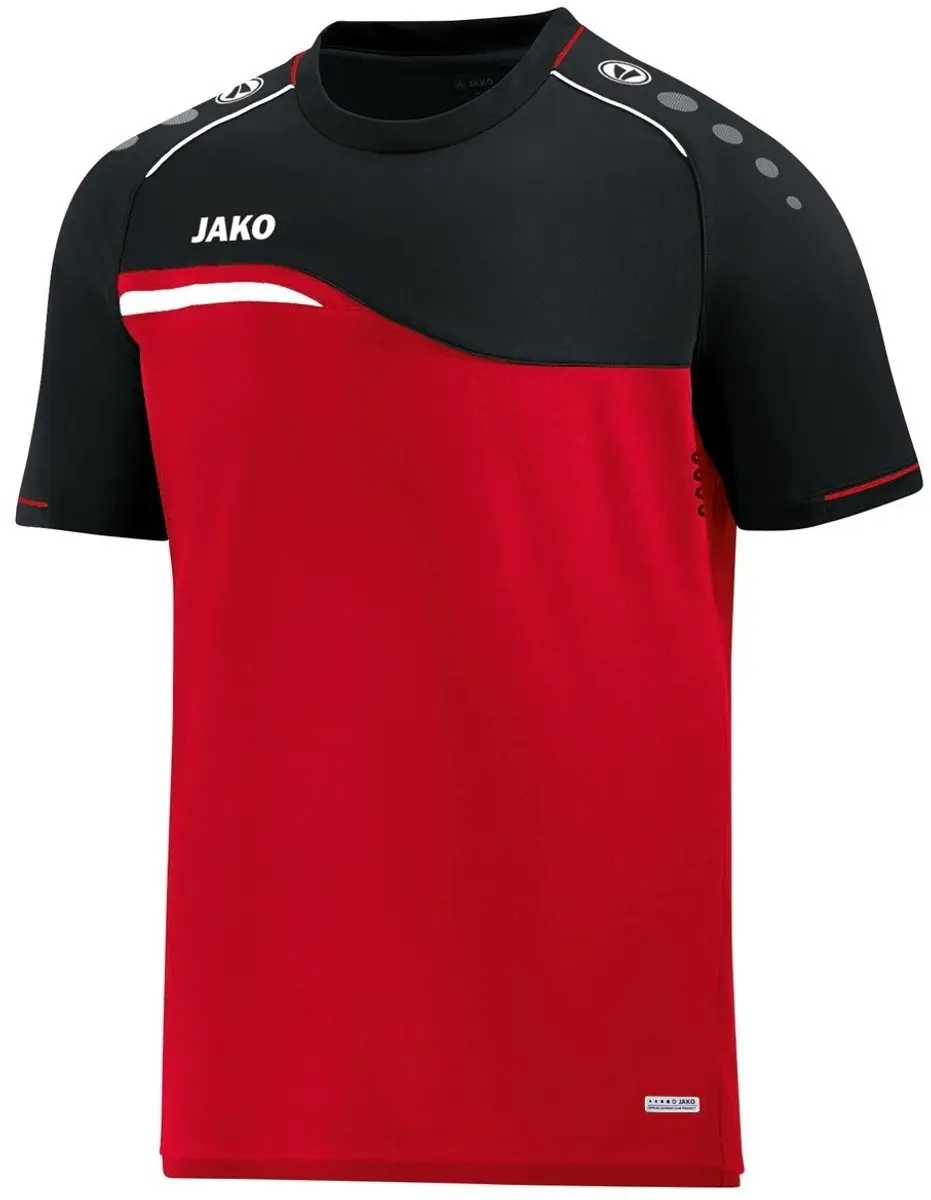 Jako Competition 2.0 T-Shirt Rood-Zwart Maat M