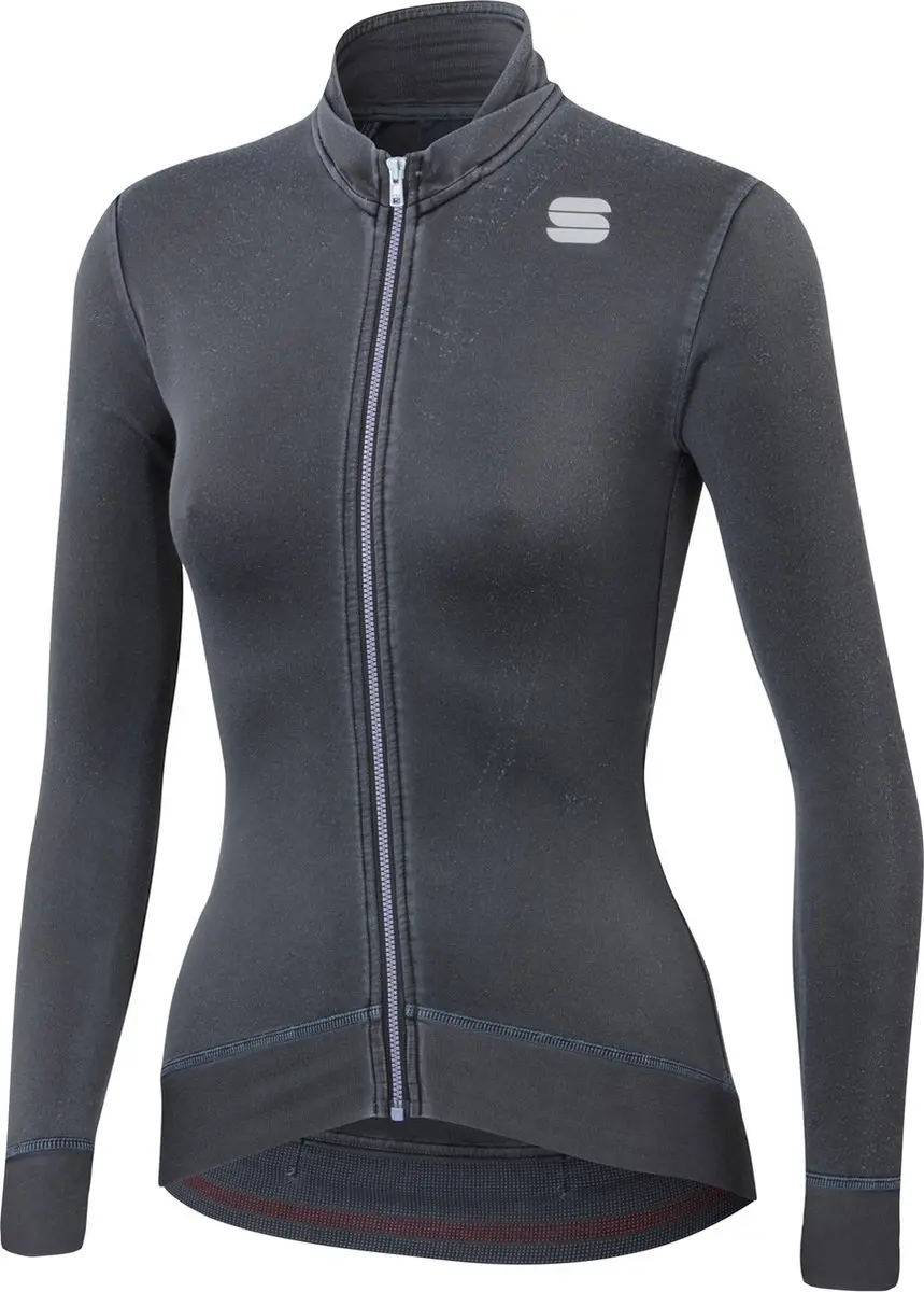 Sportful Fietsshirt lange mouwen Dames Grijs / Monocrome W Thermal Jersey-Anthra