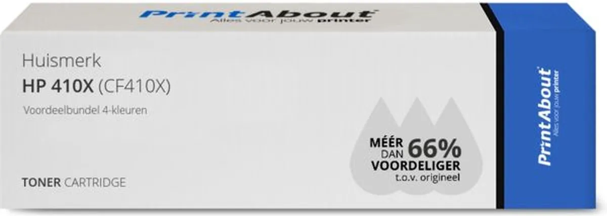 PrintAbout CF410X-PA2 Tonercartridge 4-kleuren - 23.750 pagina's