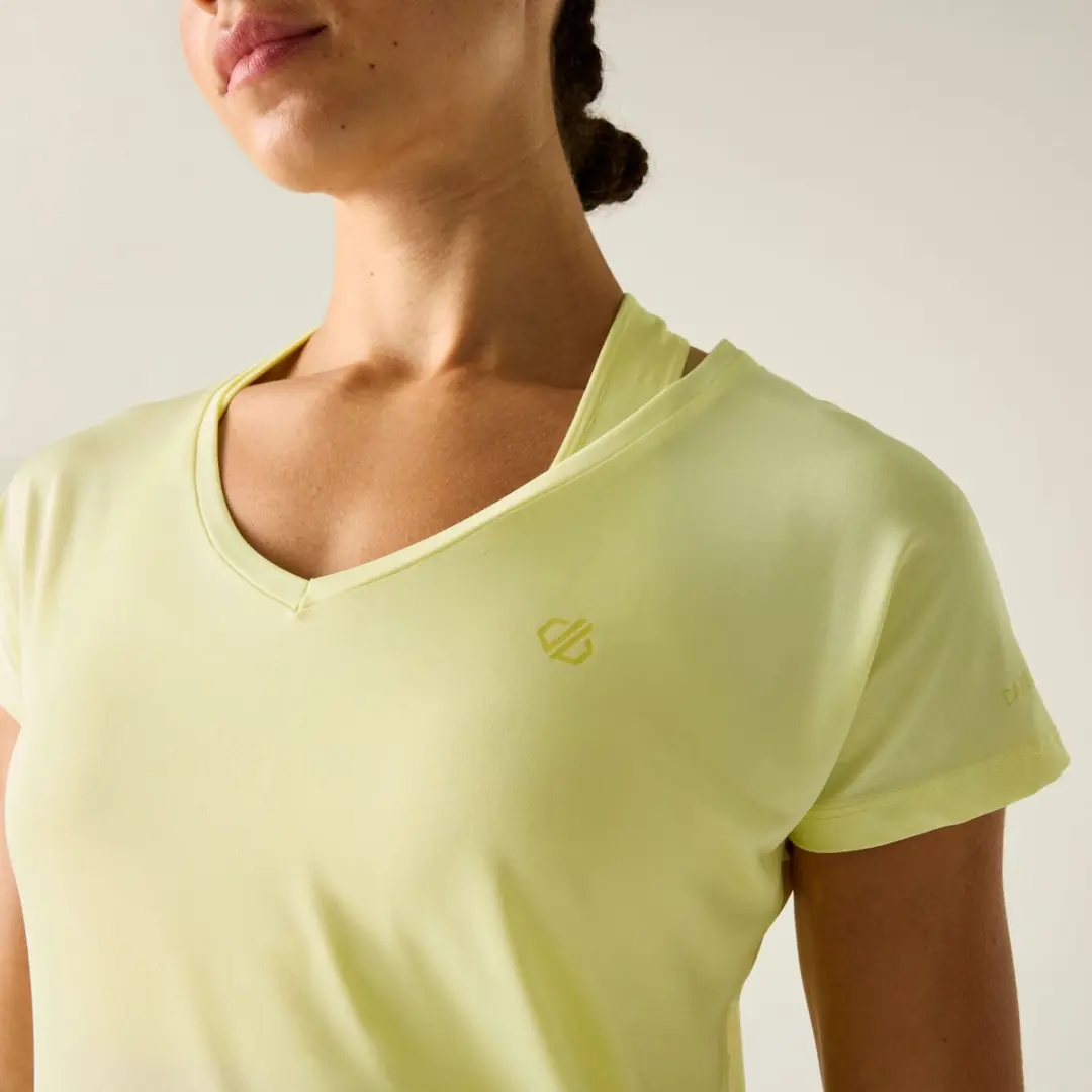 Dare 2b Vigilant T-shirt Dames - Maat 40 - Geel