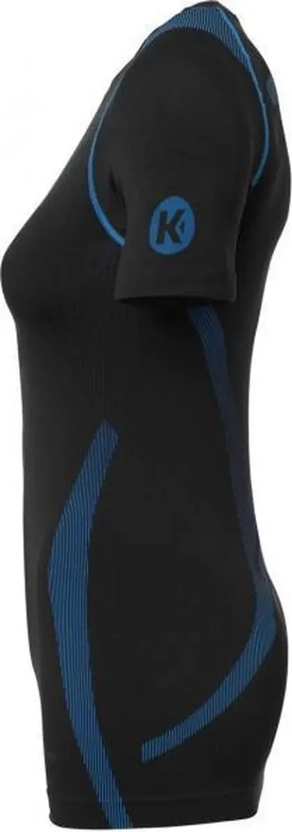 Kempa Attitude Pro Shirt Dames - Thermoshirt XS/S - Zwart/Lichtblauw - afbeelding 4 van 4