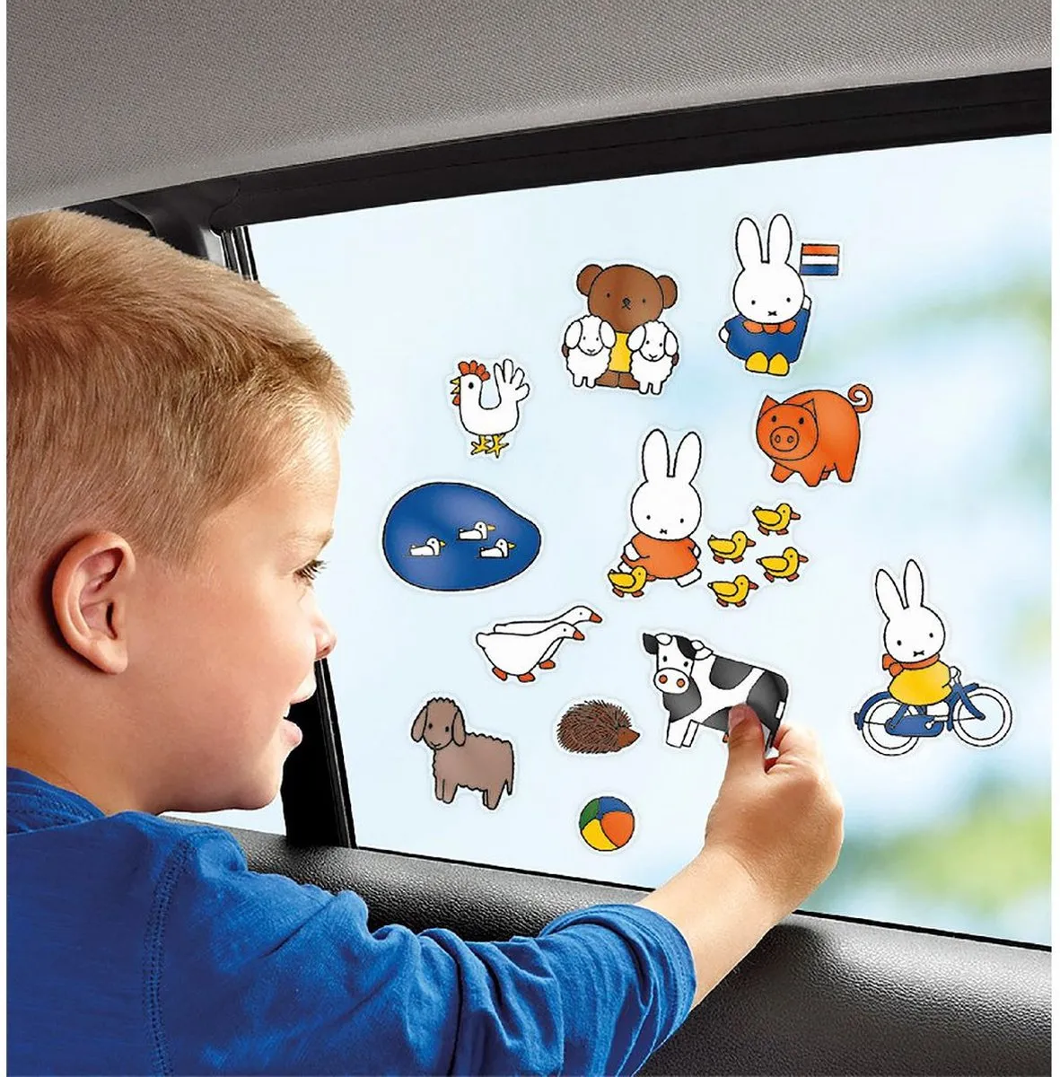 Nijntje Autoraam Stickers - 8 Velletjes - Herbruikbaar