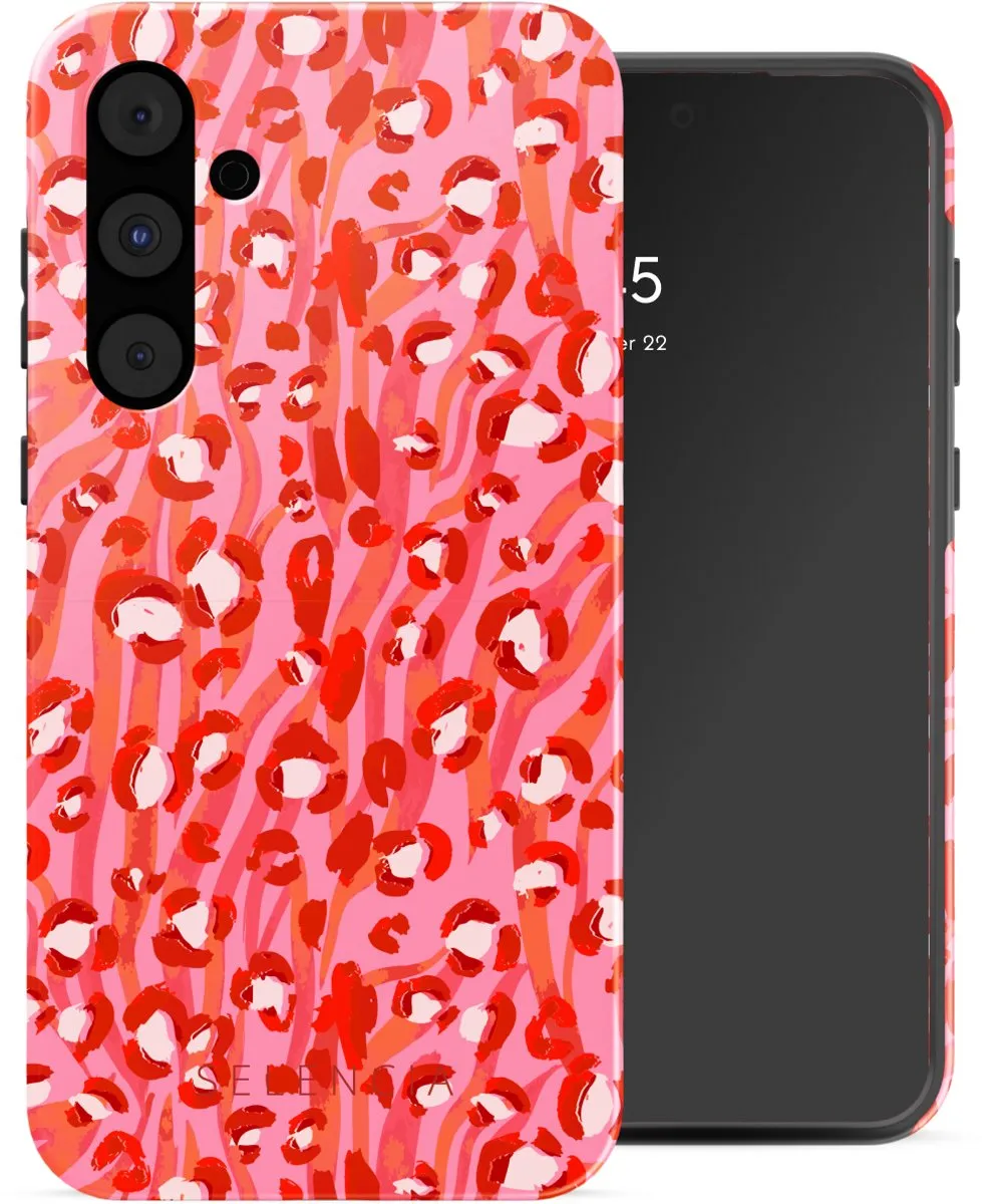 Selencia Hoesje Samsung Galaxy A55 Wild Spots Lipstick