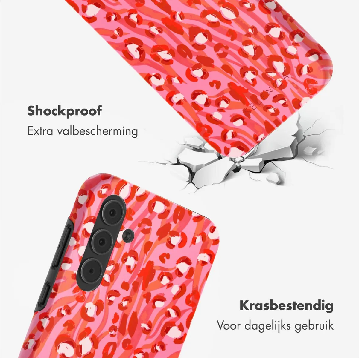 Selencia Hoesje Samsung Galaxy A55 Wild Spots Lipstick
