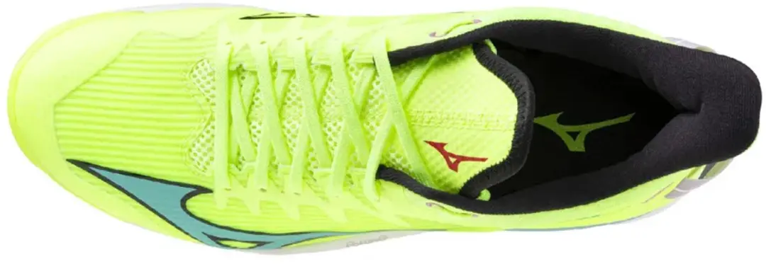 Mizuno Wave Leopardus Hockeyschoenen TF - 45 - Limegroen/Blauw/Zwart - afbeelding 5 van 6