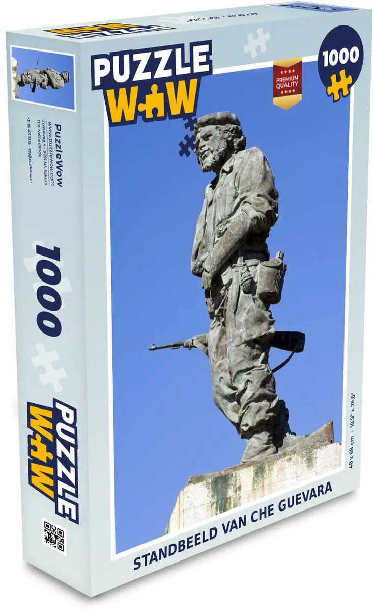 PuzzleWow Che Guevara Legpuzzel 1000 Stuks - Multicolor
