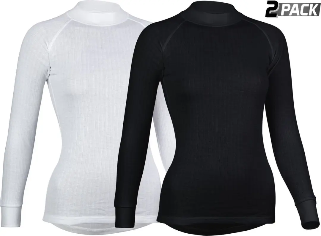Avento Thermoshirt Lange Mouw Vrouwen - 2-Pack Zwart - afbeelding 6 van 6