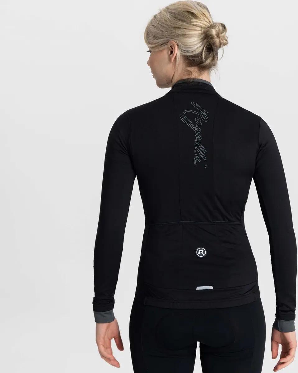 Rogelli Essential Fietsshirt Lange Mouwen Dames - Zwart S