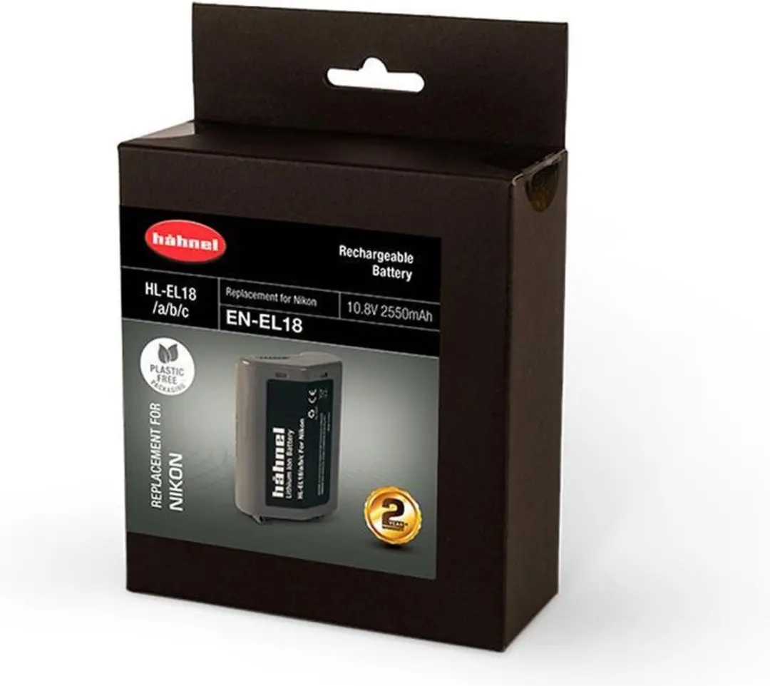 HAHNEL HL-EL18 Accu - 2400mAh - Nikon - afbeelding 4 van 5