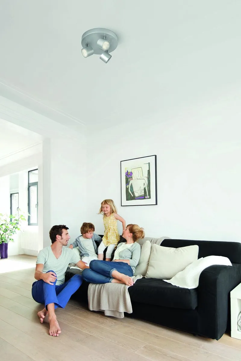 Philips Star Opbouwspot 3-lichts - Aluminium