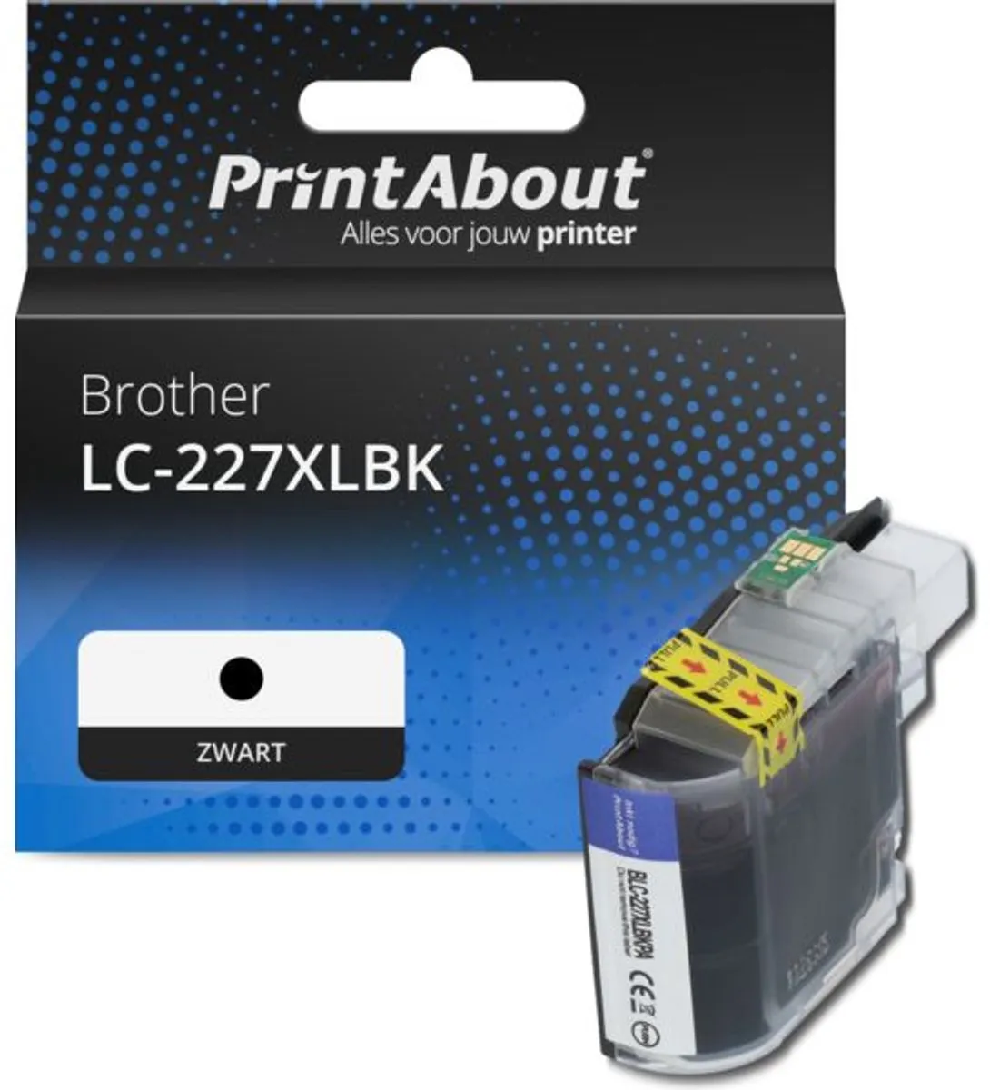PrintAbout LC-227XLBK Inktcartridge - Zwart - 1500 pagina's