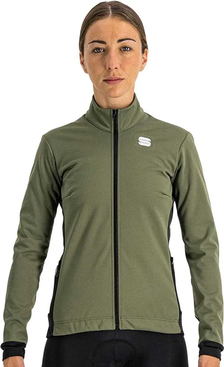 Sportful Fietsjack winter dames Groen