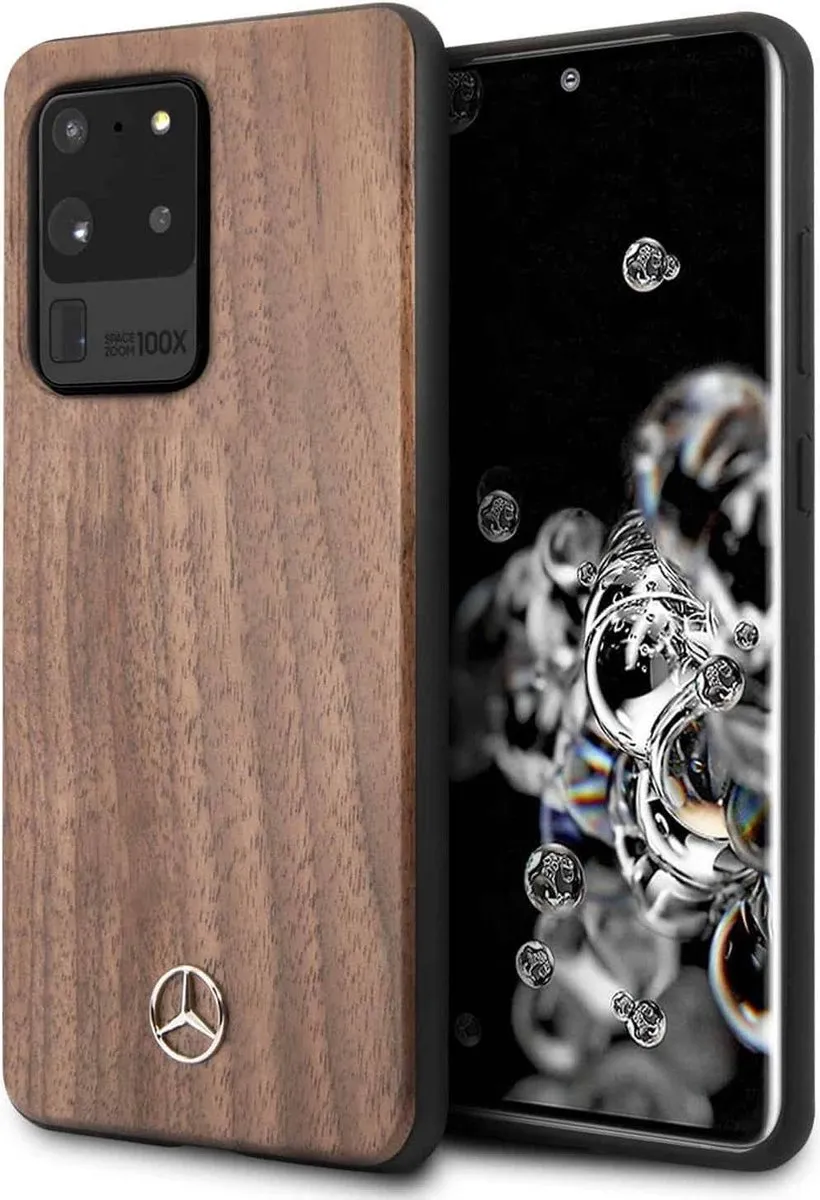 Mercedes-Benz Wood Hard Case Samsung Galaxy S20 Ultra - Bruin