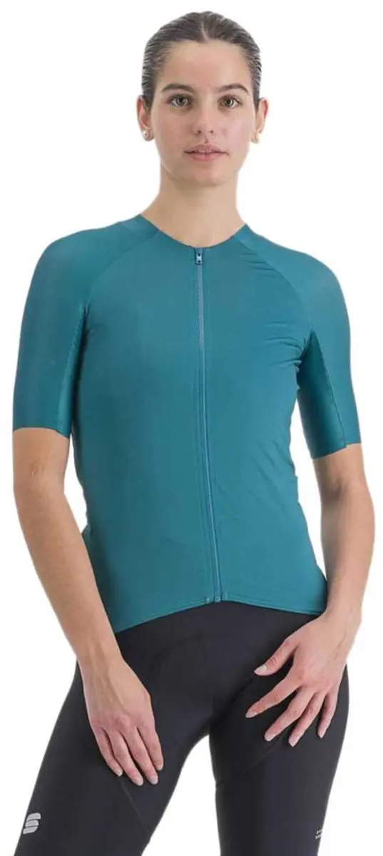 Sportful Matchy Korte Mouw Wielertrui Blauw S Vrouw