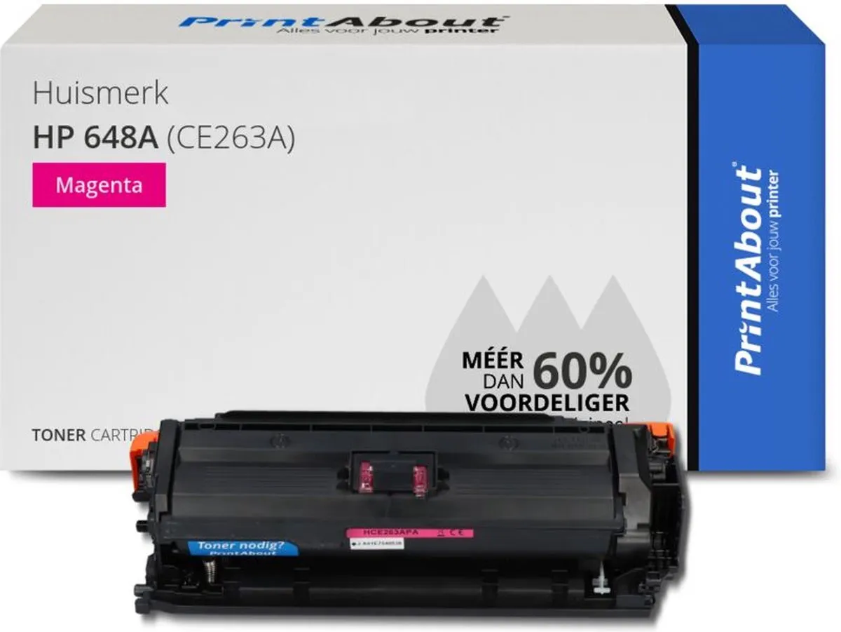 PrintAbout HP 648A Toner Magenta - 47.000 pagina's