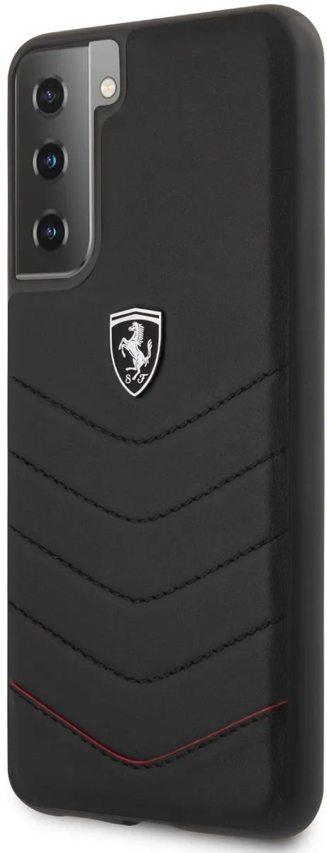 Ferrari Backcase Hoesje 3700740496282 - Samsung Galaxy S21 Plus - Effen Zwart