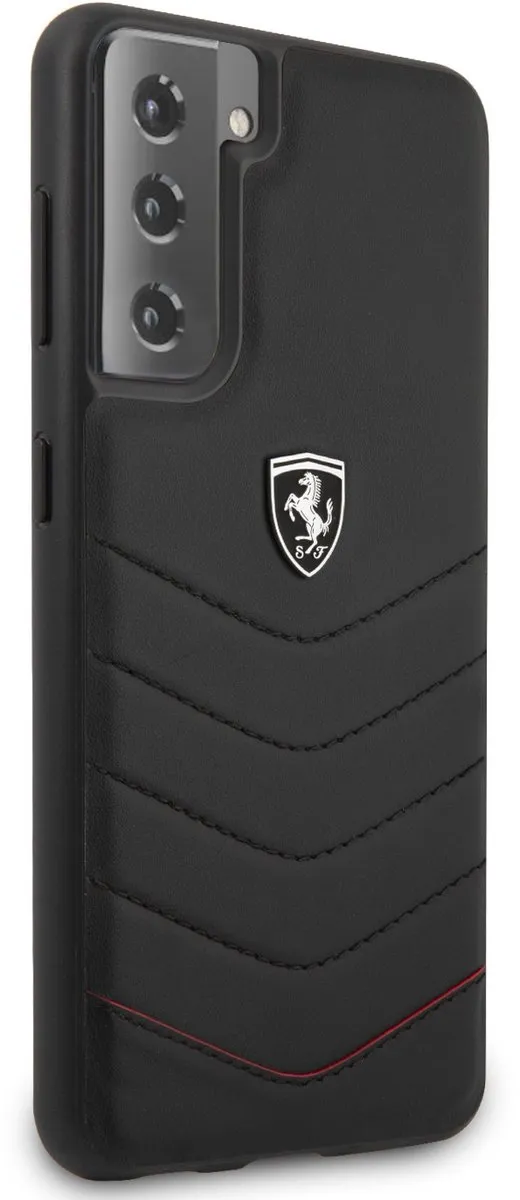 Ferrari Backcase Hoesje 3700740496282 - Samsung Galaxy S21 Plus - Effen Zwart - afbeelding 6 van 6