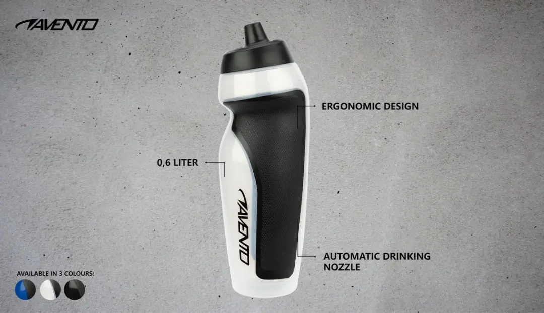 Avento Sportbidon Glymur 600ml - Kobalt/Zwart - afbeelding 5 van 6