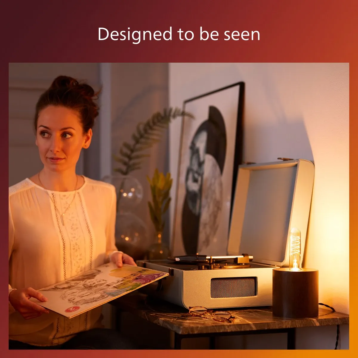 Philips LED Filamentlamp 7W E27 - 1800K Amber