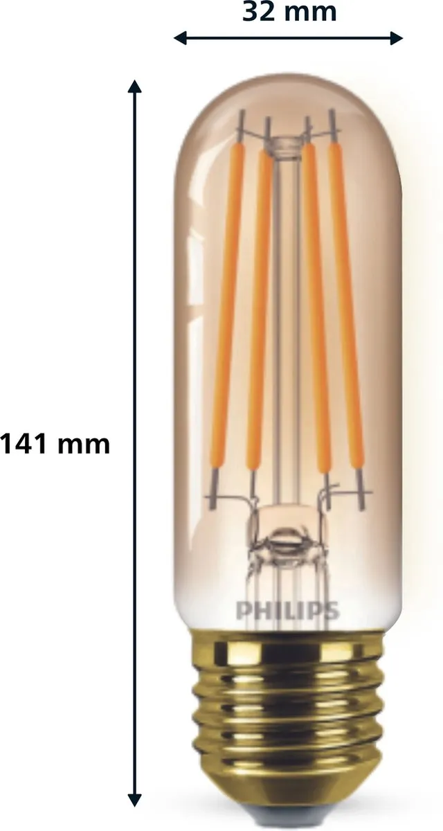 Philips LED Filamentlamp 7W E27 - 1800K Amber