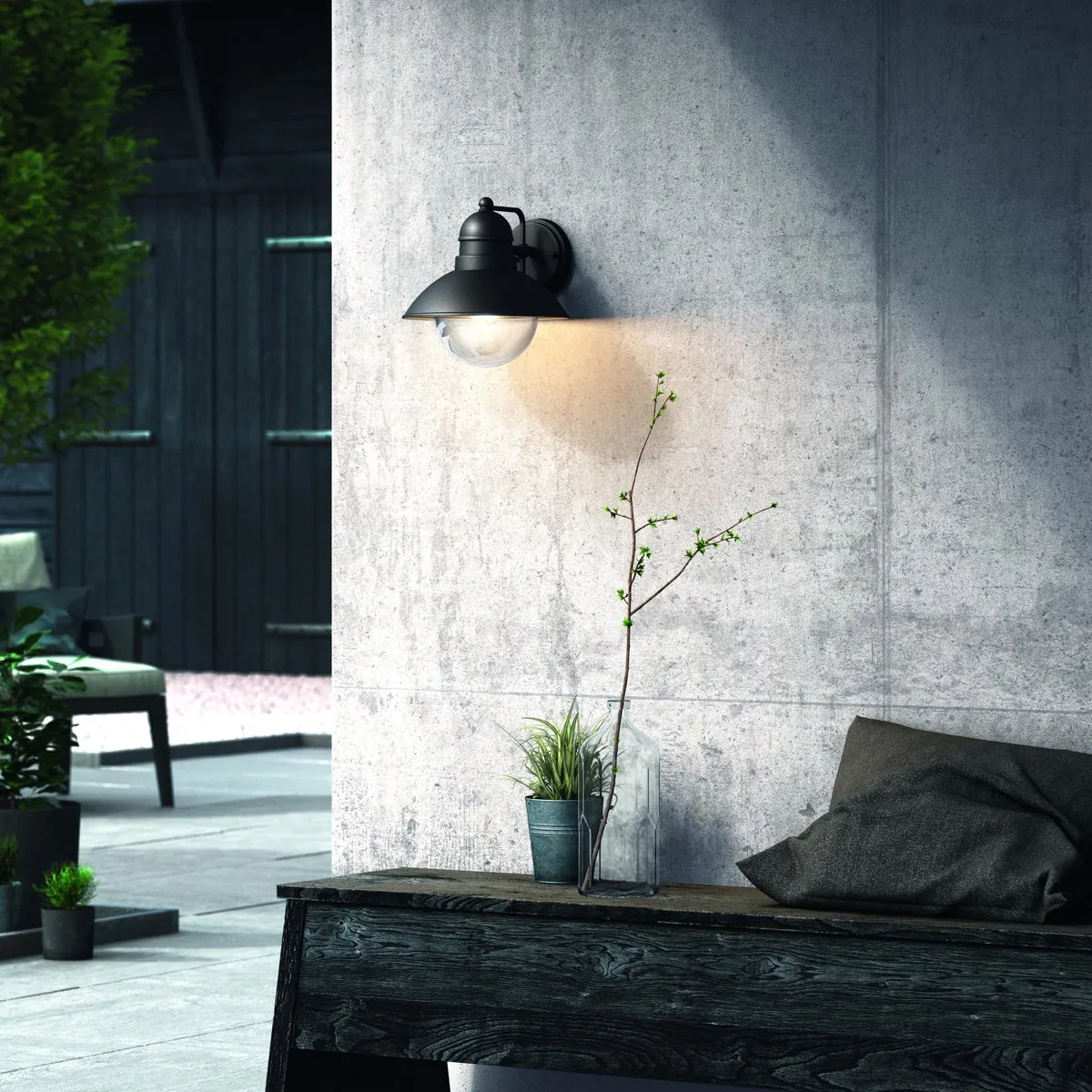 Philips Hoverfly Buitenwandlamp - Zwart
