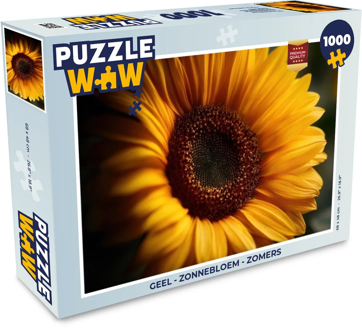 PuzzleWow Legpuzzel 1000 Stuks - Zonnebloem
