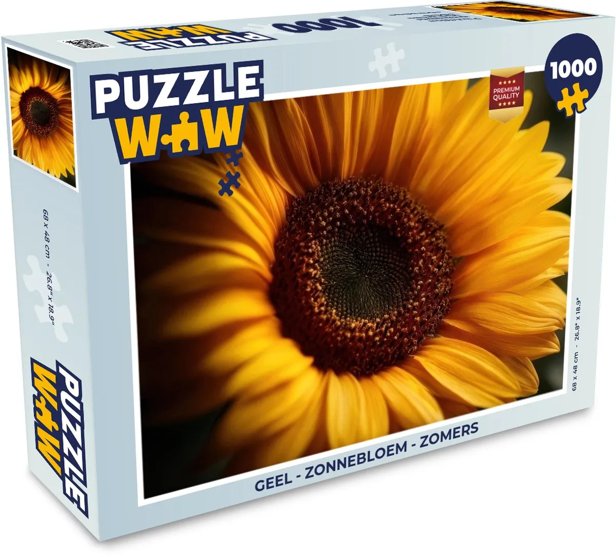 PuzzleWow Legpuzzel 1000 Stuks - Zonnebloem