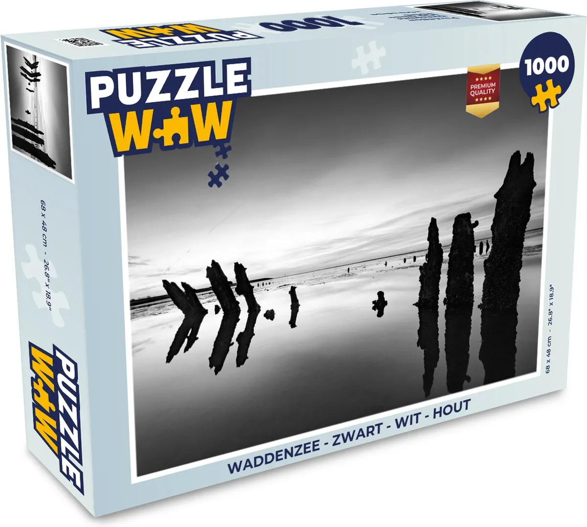 PuzzleWow Waddenzee Legpuzzel 1000 Stuks - Multicolor