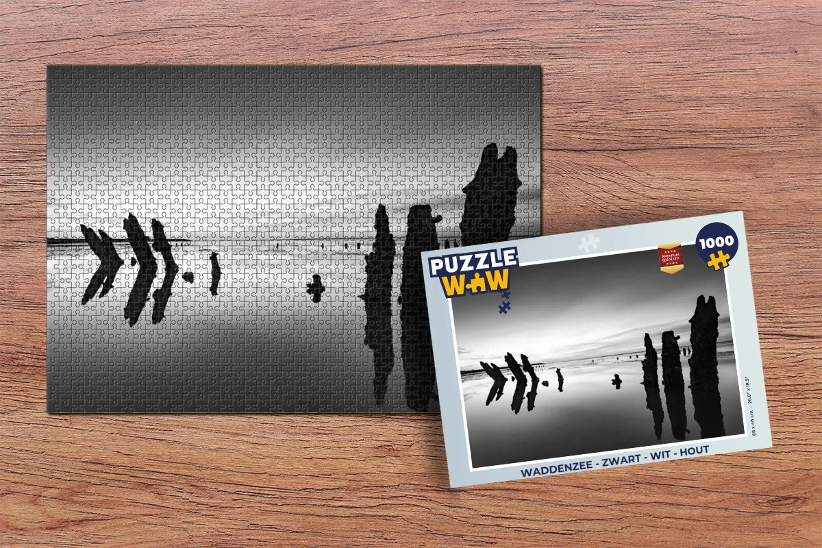 PuzzleWow Waddenzee Legpuzzel 1000 Stuks - Multicolor