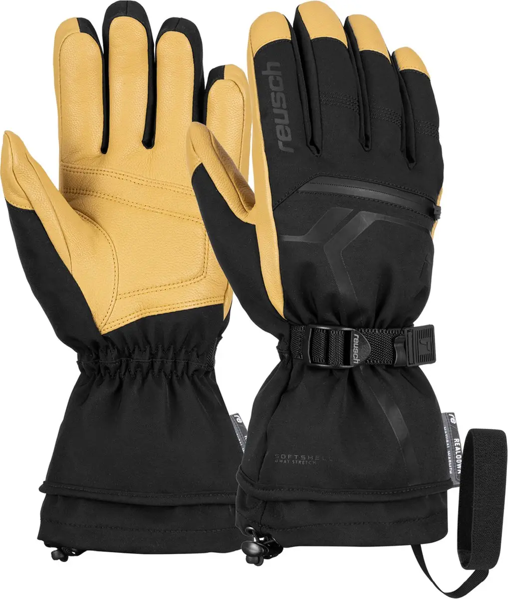 Reusch Down Spirit GTX skihandschoenen zwart/bruin
