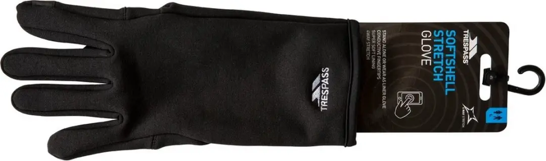 Trespass Power Stretch Handschoenen - Zwart - L/XL