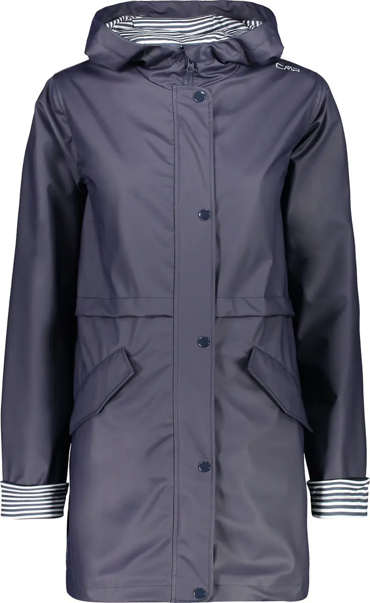 Cmp Regenjas Dames Polyurethaan/polyester Donkerblauw Maat 34