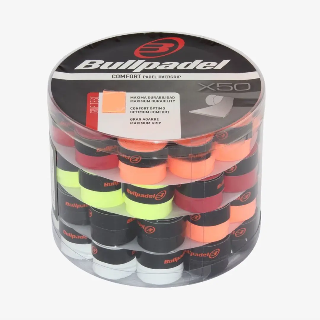 Bullpadel overgrip box 50 stuks multicolor