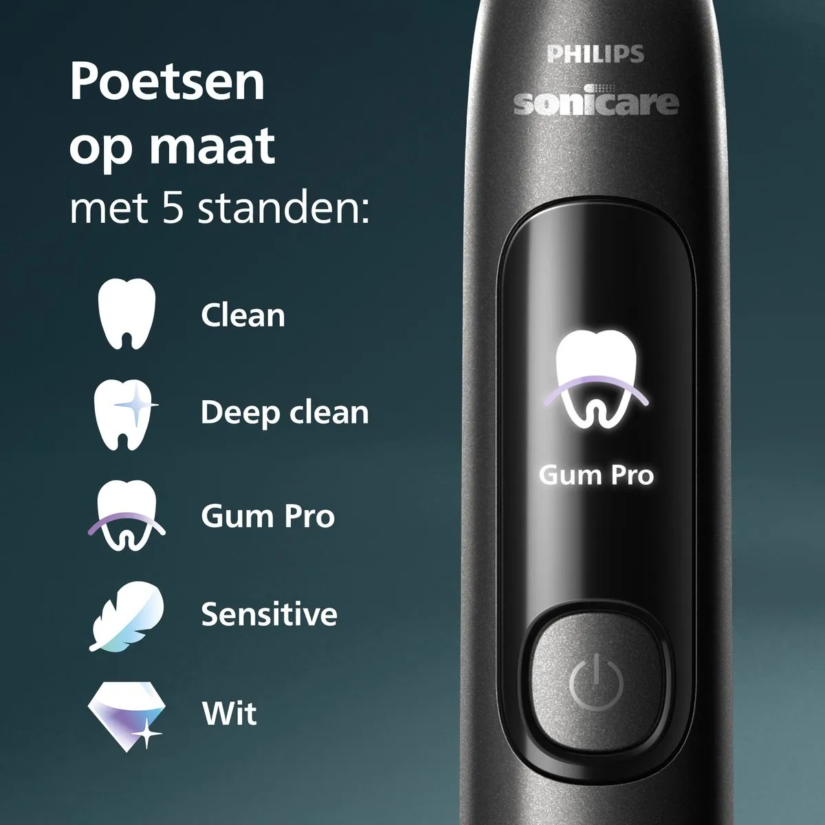 Philips Sonicare Advanced Clean HX3792/11 Elektrische Tandenborstel - Zwart