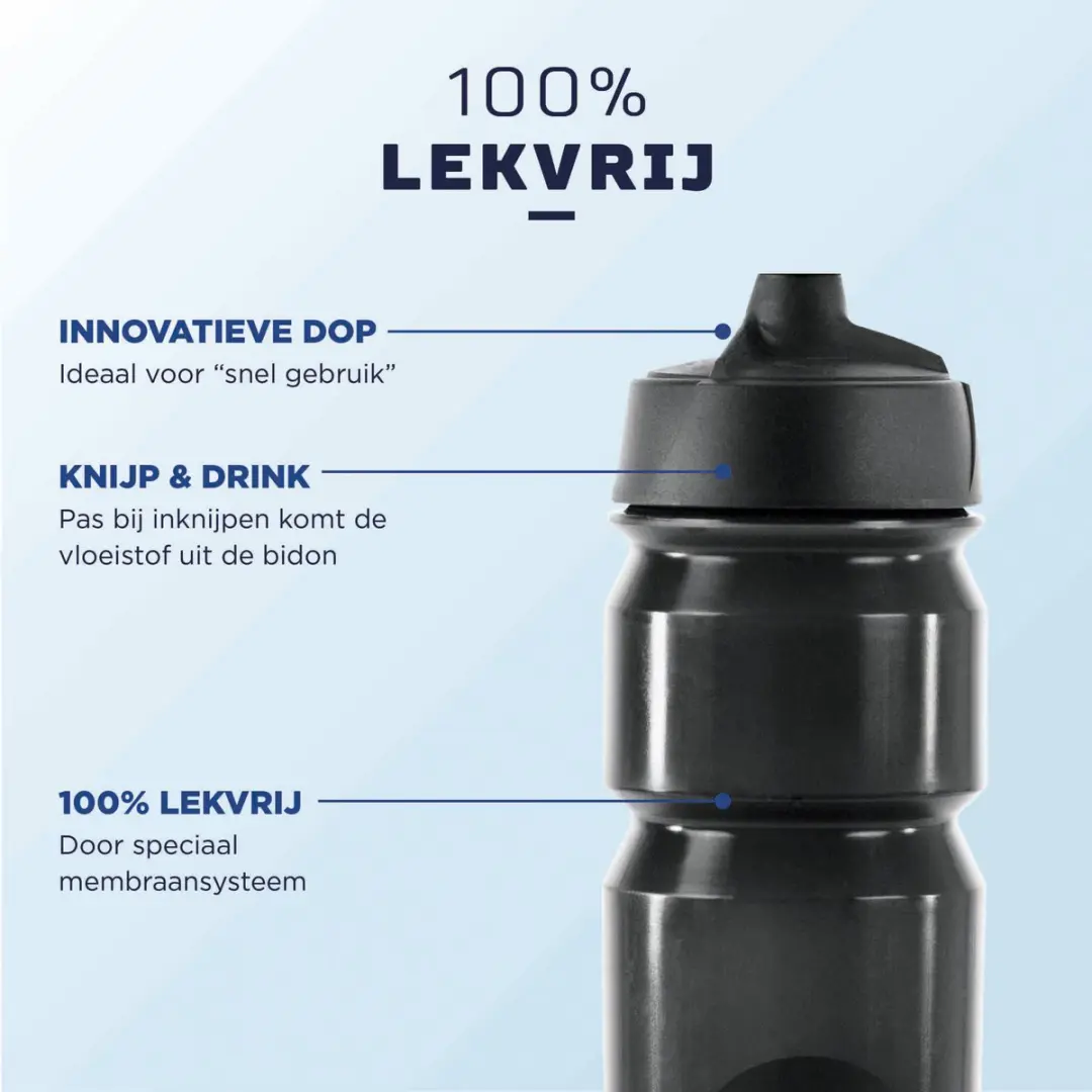 Rogelli Sportbidon 750ml - Zwart - afbeelding 3 van 6