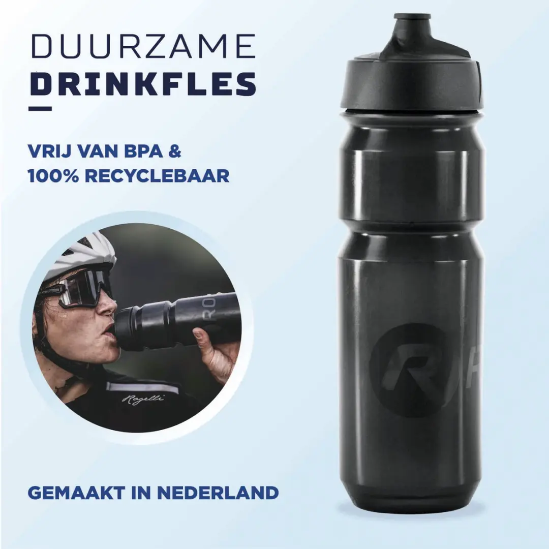 Rogelli Sportbidon 750ml - Zwart - afbeelding 2 van 6