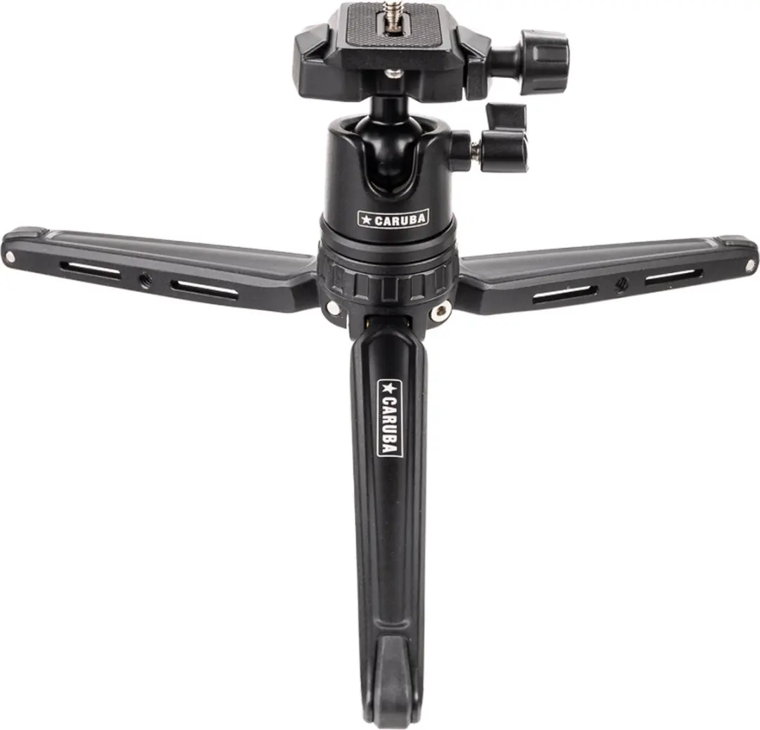 Caruba D225711 Tabletop Mini Statief - Panoramakop - Zwart