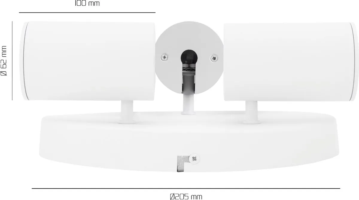 Ledvion LED Plafondspot 3-lichts GU10 Wit - afbeelding 6 van 6